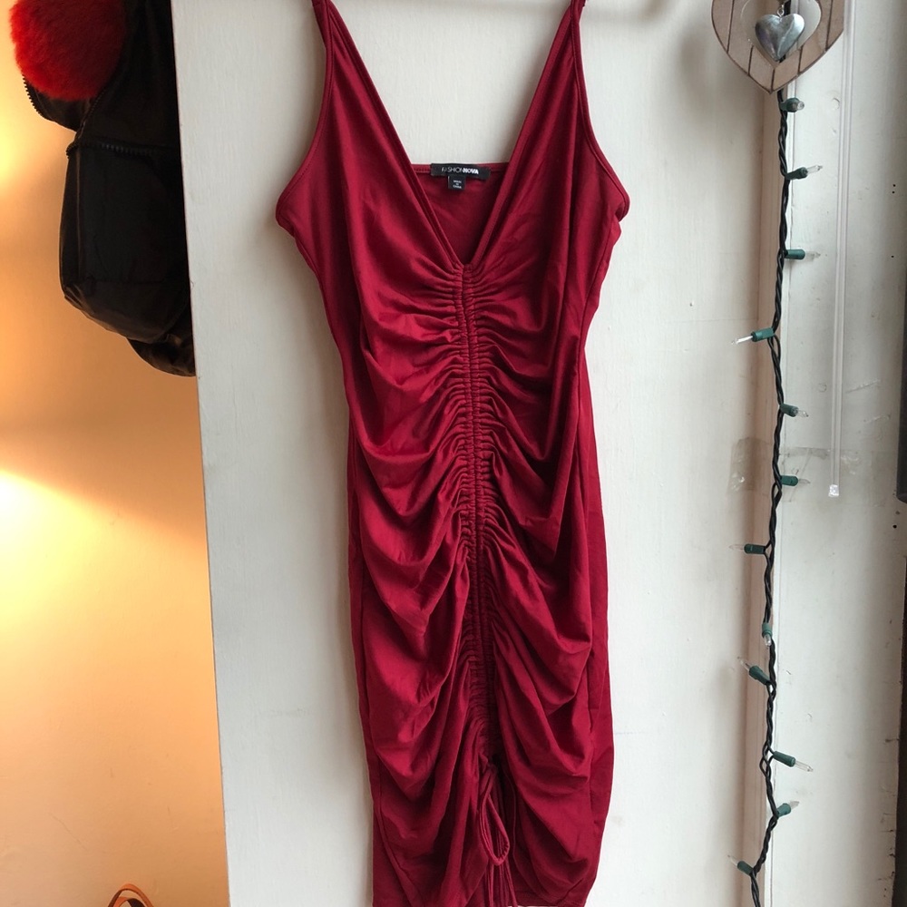 Fashion Nova Red Dress Medium